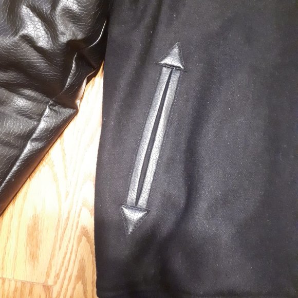 Art Start STAPLE X HUF X BLACK SCALE X 10.DEEP Varsity Jacket Black Small - Picture 4 of 14